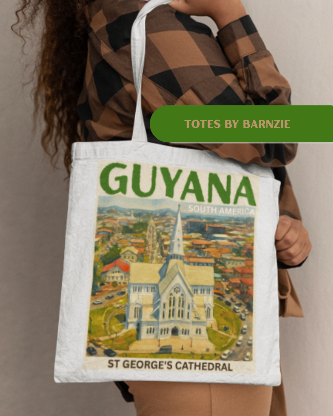Barnzie Canvas Tote Bags - Guyana South America Collection