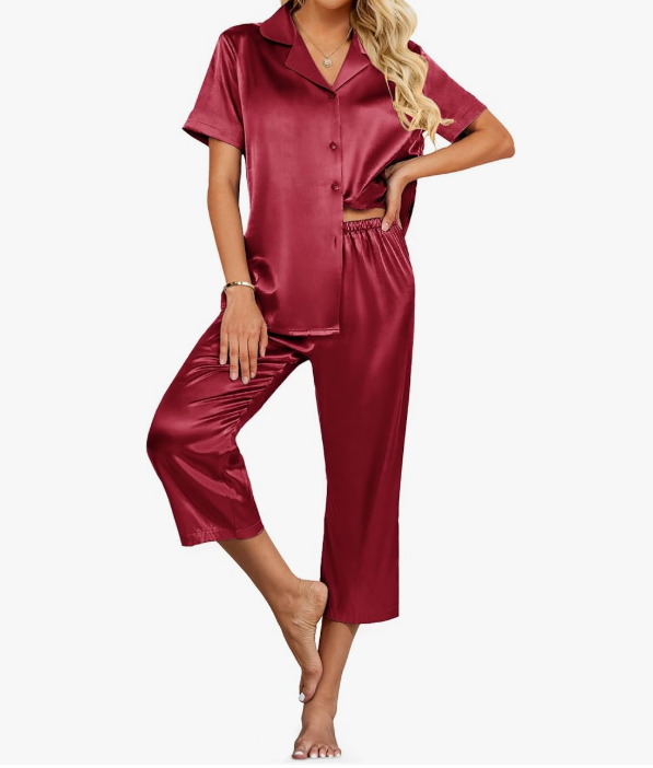 Womens Satin Pajamas Womens Satin Pajamas