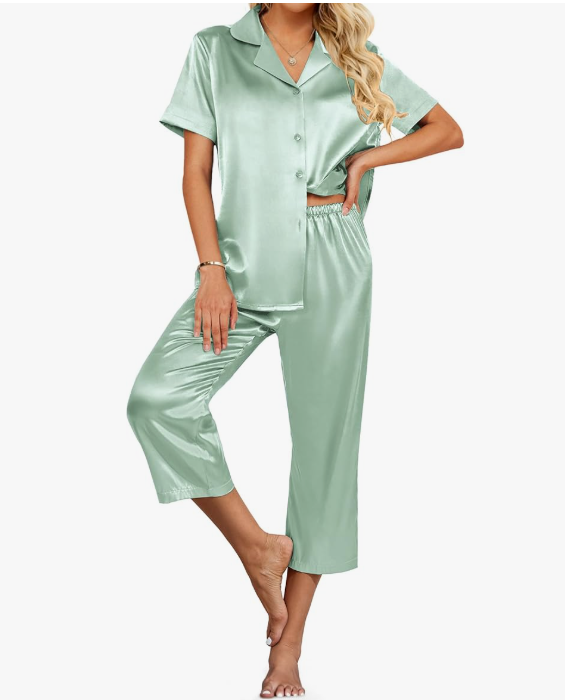 Womens Satin Pajamas Womens Satin Pajamas