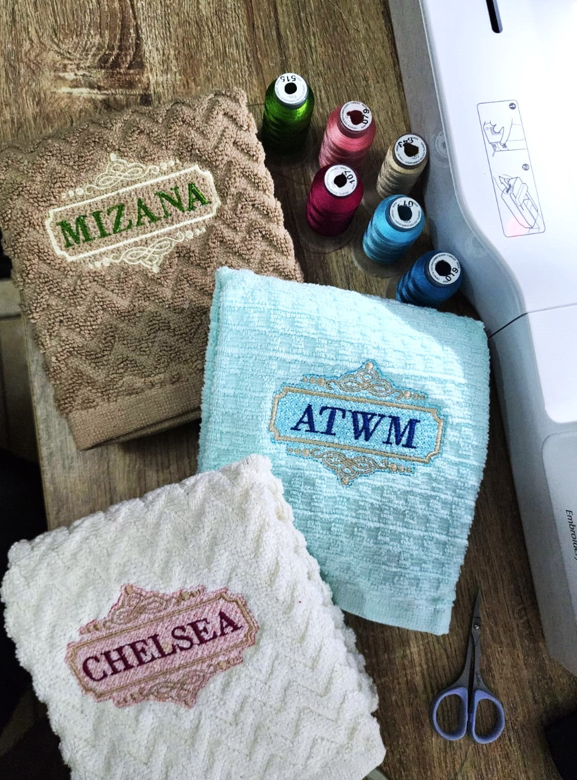 Customized Embroidered Hand Towels (16" x 27")