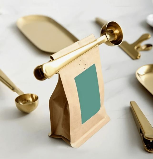 Stainless Steel Coffee Spoon Clip With Sealing Clip