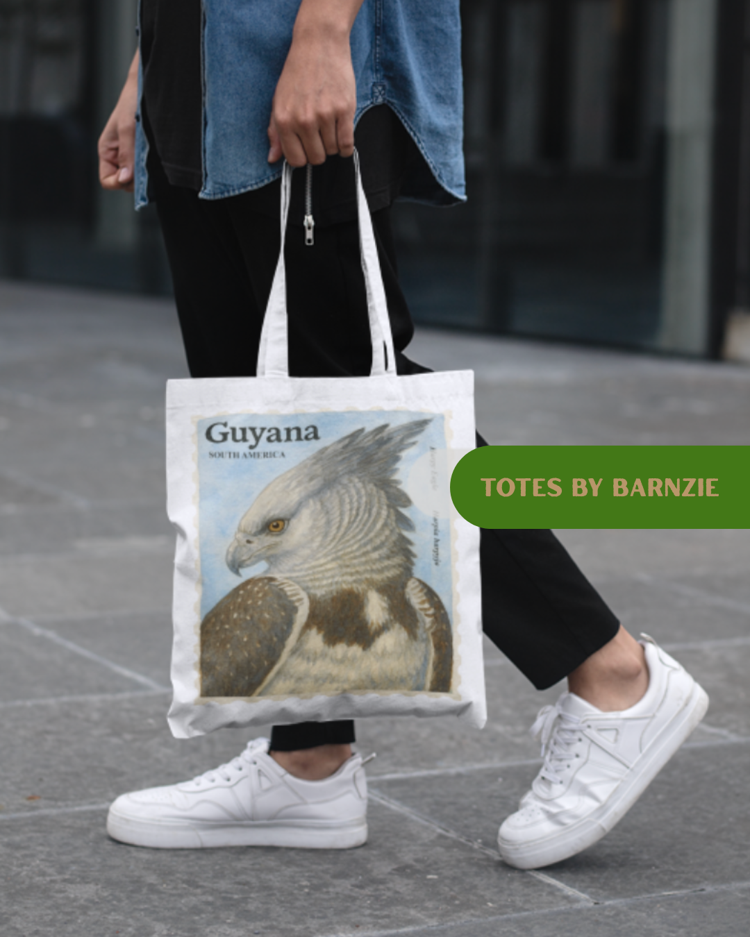 Barnzie Canvas Tote Bags - Guyana South America Collection