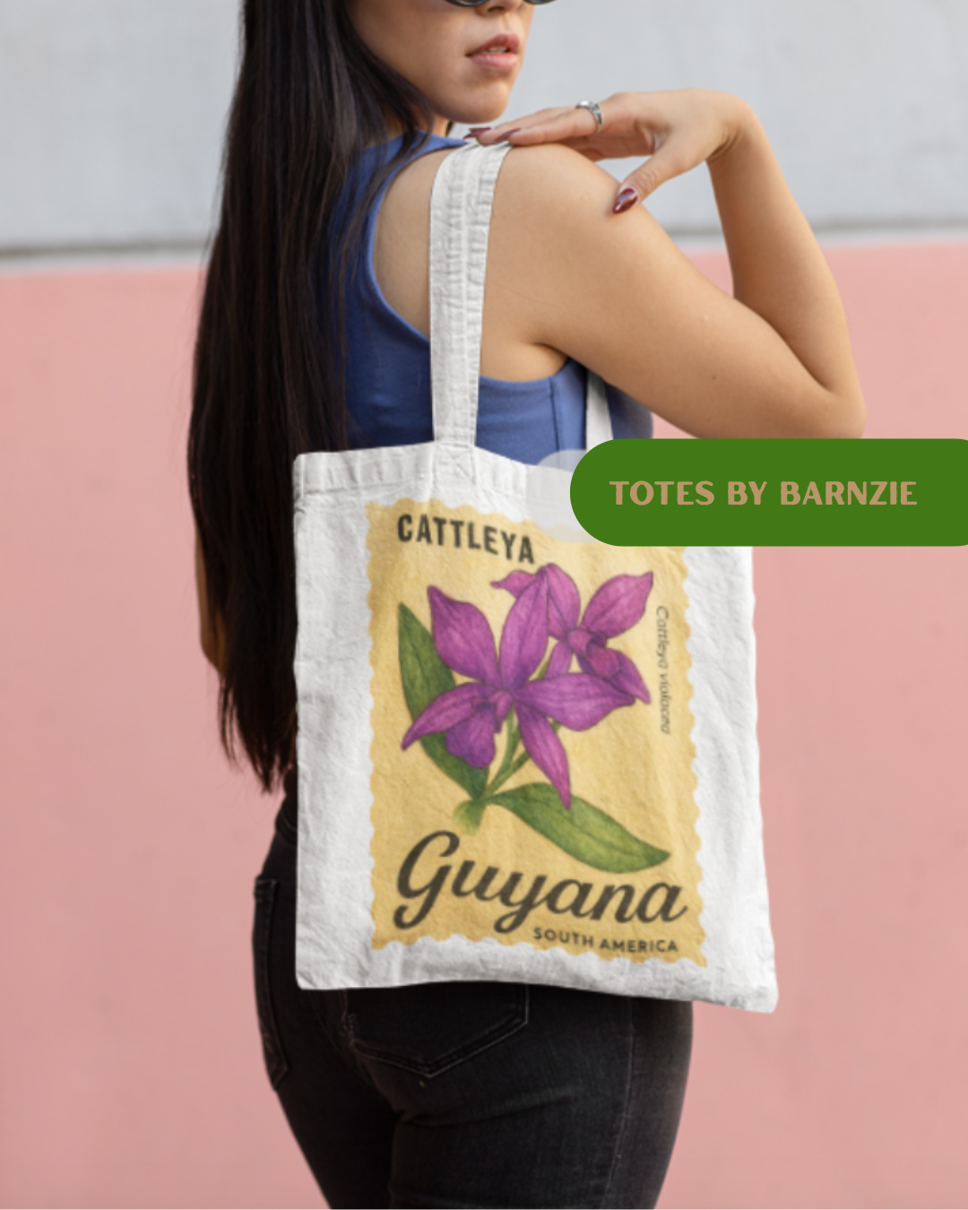 Barnzie Canvas Tote Bags - Guyana South America Collection