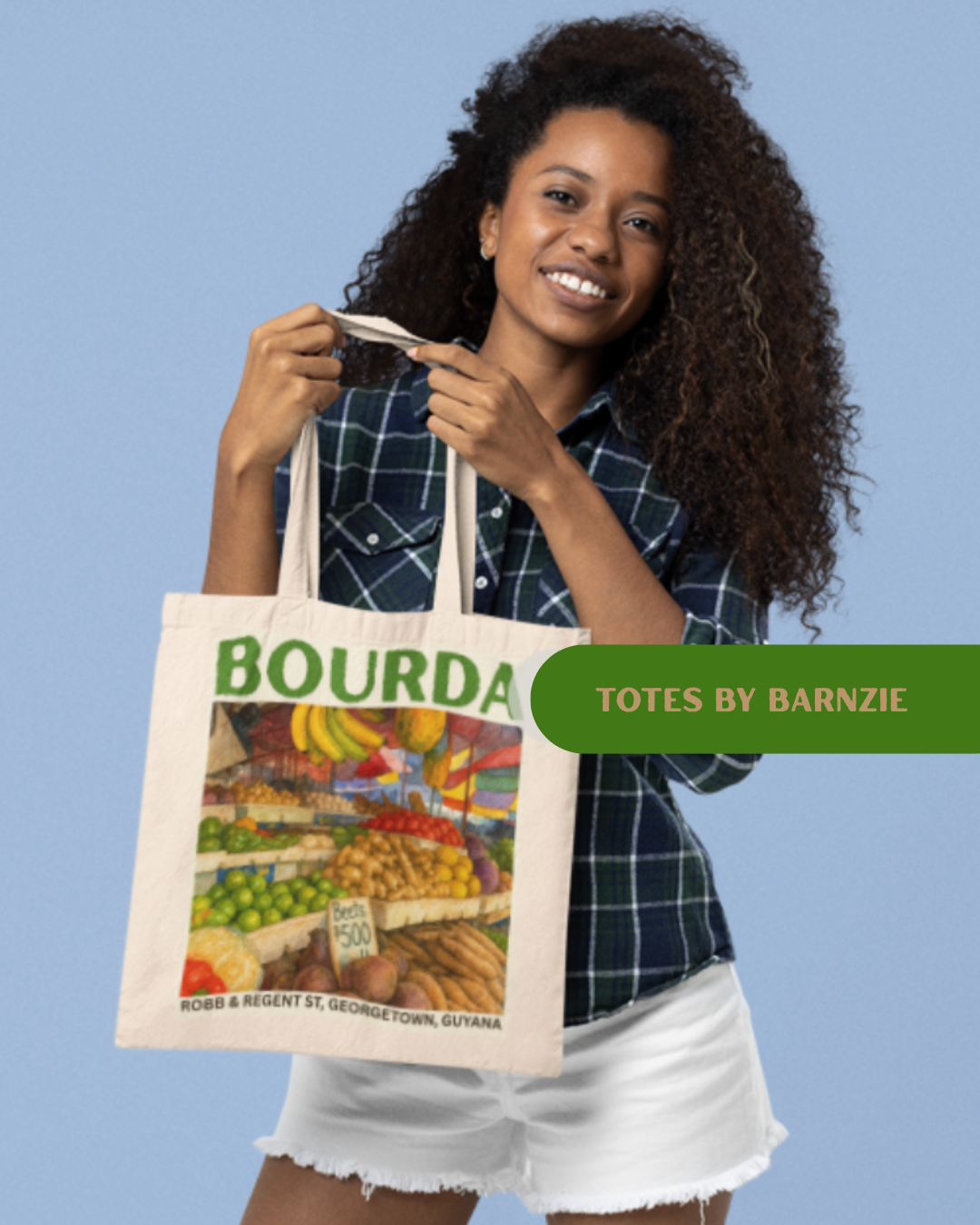 Barnzie Canvas Tote Bags - Guyana South America Collection