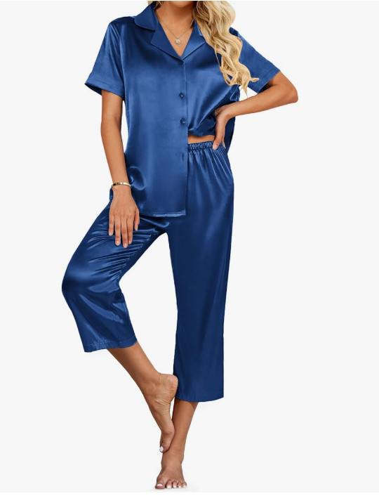 Womens Satin Pajamas Womens Satin Pajamas