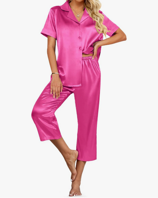 Womens Satin Pajamas Womens Satin Pajamas