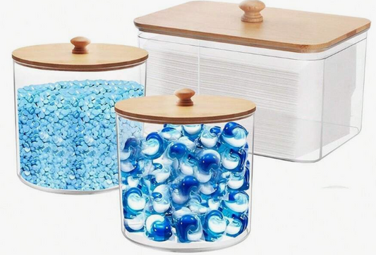 Laundry Powder Container & Dryer Sheet Holder